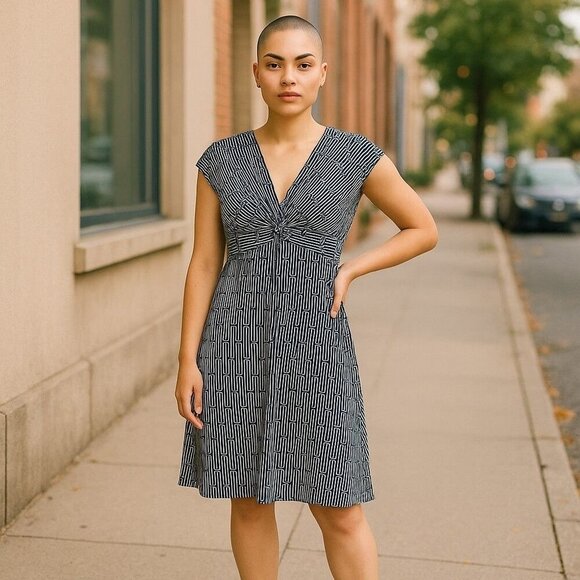 Laundry by Shelli Segal Geometric Print Dress Size 10 Sleeveless Casual - Picture 1 of 9